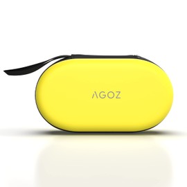 AGOZ Carrying Case for Pocketalk Classic Language Translator, Travel Organizer Holder with Wrist Strap, Anti-Shock, Water Resistant, Storage Organizer for Portable Voice Interpreter Device (Yellow)