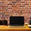 VitalCozy 10x8ft Red Brick Wall Backdrop for Photoshoot Polyester Fabric