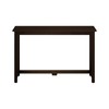 Max & Lily Solid Wood Desk, 47 Inches, Espresso