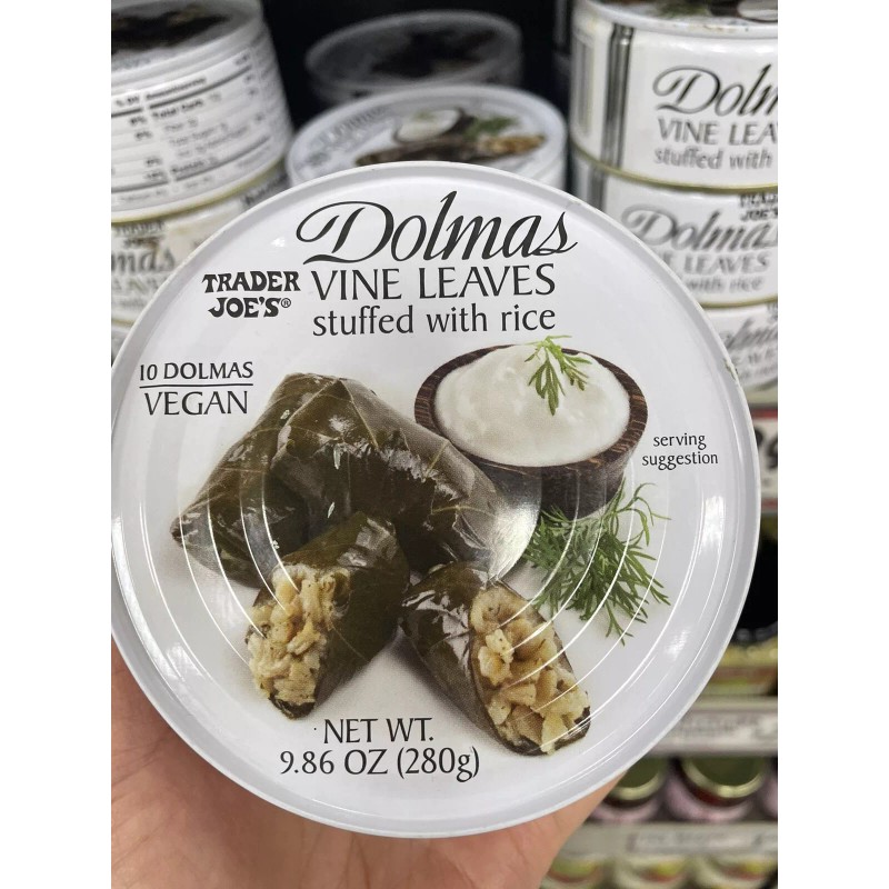 Trader Joe's 3 Cans of Trader Joe’s DOLMAS GRAPE VINE