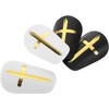 2 Pares Mini Espinilleras de Fútbol PU para Adultos y