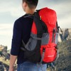 50L Waterproof Bag Camping Climbing Outdoor Travel Hiking Backpack Red