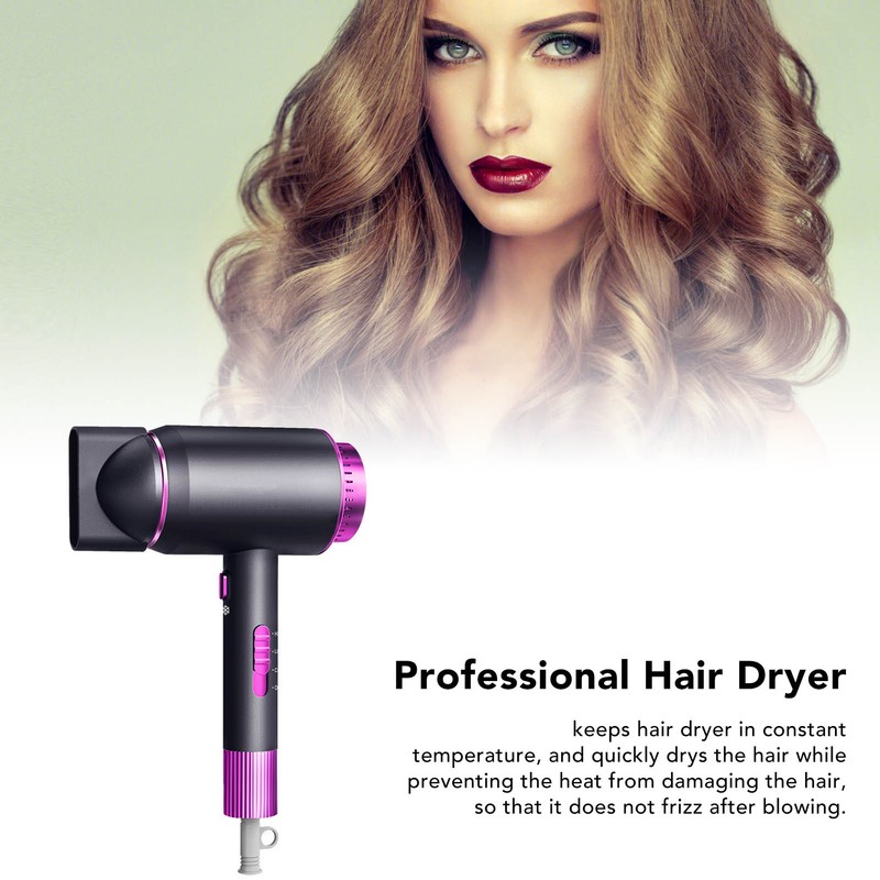 Hair Dryer Fast Drying Powerful Frizz Smoothing Professional Portable Adjustable