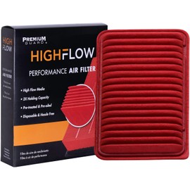 HIGHFLOW PA5432X, High Performance, Pre-Oiled Disposable Engine Air Filter | Fits 2011-02 Toyota Camry, 2013-08 Highlander, 2006-04 Sienna, 2008-04 Solara, 2009-07 Lexus RX350, 2006-04 RX330