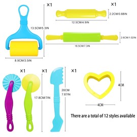 18 Pcs Playdough Sets,Playdough Accessories Modeling Clay Tools Set,Play Dough Tools Creation Educational Toy Accessories,Playdough Tools Set Use for Modeling Tools DIY Toddlers Boys Girls