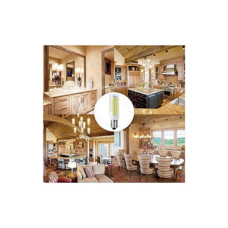 E14 10W Dimmable Chandelier LED Light Bulb(6 Pack), 6000K Daylight