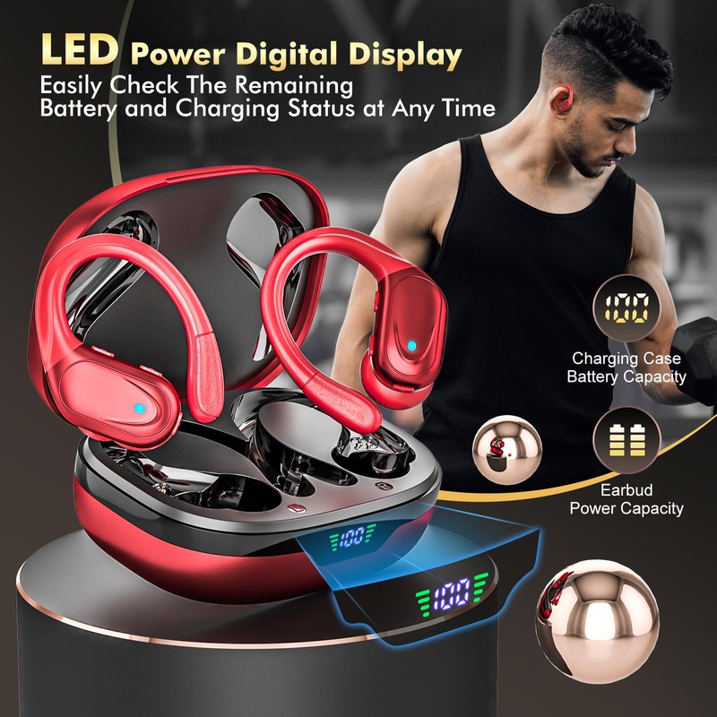 Bluetooth Wireless Earbuds, 2025 Latest Bluetooth Earphones, Bluetooth 5.3, ENC