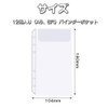 QUANTALY 12 Pcs A6 Binder Pockets No Zipper 6 Holes