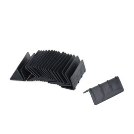 Wealrit 20 Pack Black V Shaped Corner Edge Protectors Flatbed Edge Protectors Tiedown Corner Protectors Cargo Load Tie-Down Strap Guard Bumper Cushion