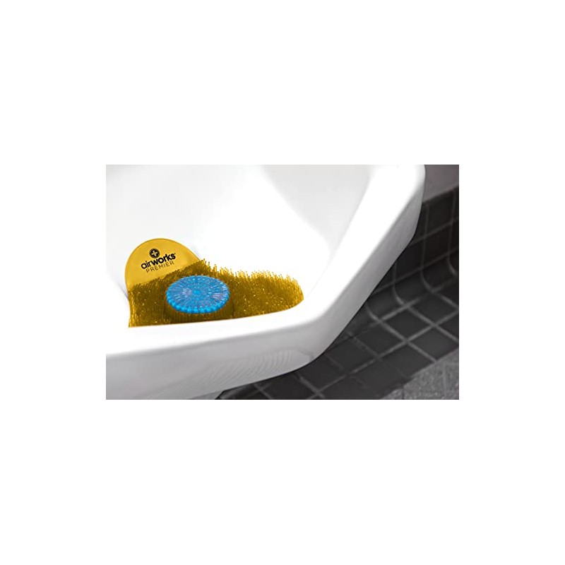 AirWorks AWSP231 Premier Urinal Screen with Block, Citrus Grove, 5"
