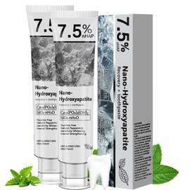 2 PCS Hydroxyapatite Toothpastes for ， 7.5 Hydroxyapatite Toothpastes for Enamel Protection and Tooth Strengthening, Gentle Mint, Fresh Breath, Daily Use for Oral Health