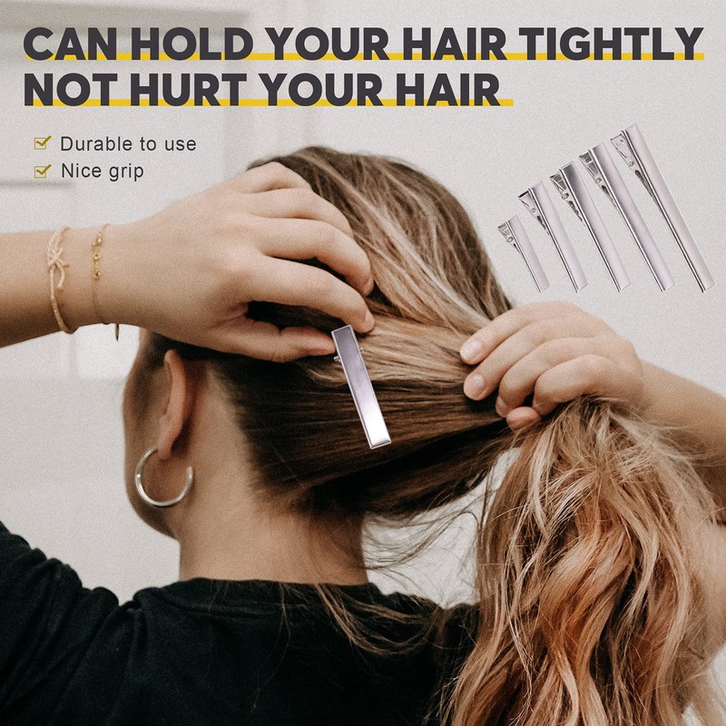 Mardatt - 200 pinzas para el pelo de cocodrilo de