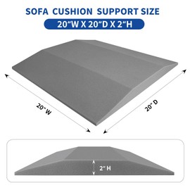 YIYIREA 3-Pack Couch Supports - High Density 20" X 20" Trapezoidal Cushion Repair for Sagging Seat