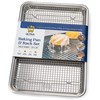 Ultra Cuisine Aluminum Baking Sheet with Stainless Steel Cooling Rack