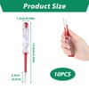 10 Pieces Phase Tester Screwdriver, 100V-500V Voltage Tester Screwdriver, Current