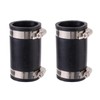 2pcs Flexible PVC Coupling for 1-1/4" Nominal Pipe, 1.61" ID