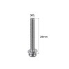 sourcing map M3 x 25mm Stainless Steel Phillips Pan Head