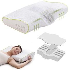 Memory Foam Neck Support Pillow Adjustable Pillow for Side & Back Sleepers Girlfriend Gifts Christmas Decorations 2024 soft bed Sleep Pillow cervical - Bedding Size: Standard