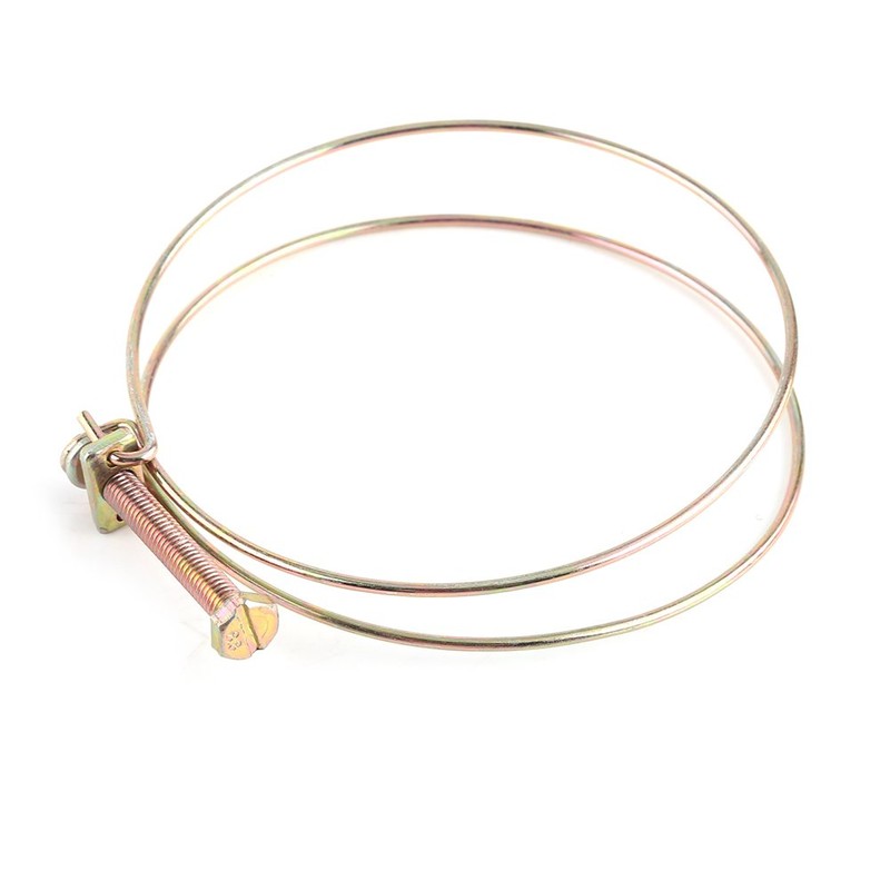 10pcs Double Wire Hose Clips Adjustable Hose Clamps Hoop Plumbing