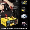 Heavy Duty 12V 24V Car Battery Charger Smart Automatic Intelligent