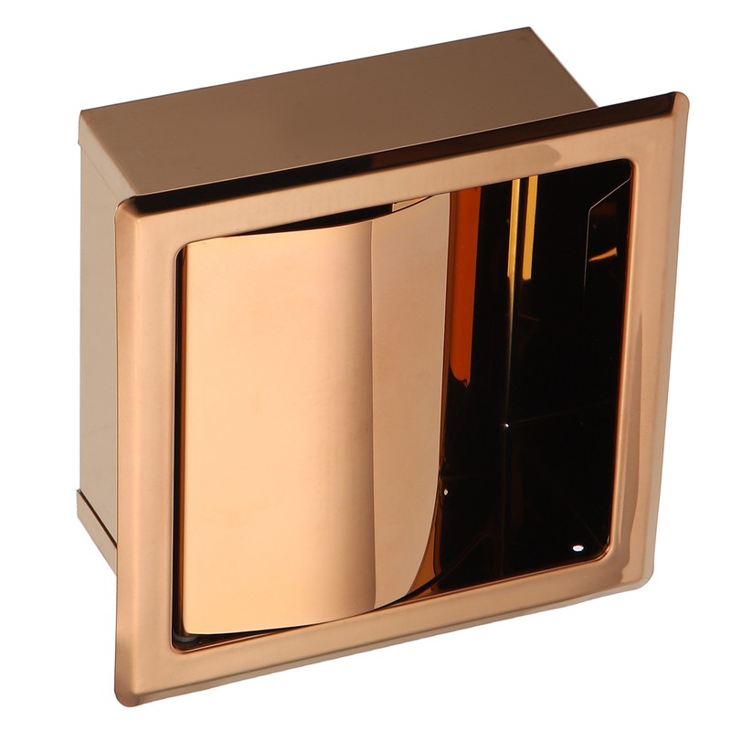 Embedded Style Toilet Paper Holder Stainless Steel Paper Towel Holder