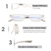 SKYOAK Evolved Folding Reading Glasses For Women Men Blue Light