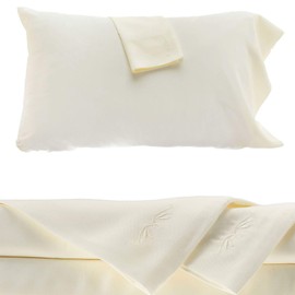 BedVoyage Bamboo Sheets - 3 Piece Bed Sheet Set - Hypoallergenic - 100% Rayon Viscose Bamboo (TwinXL, Ivory)