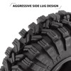 INJORA 1.0 Tires -All Terrain Super Soft Sticky King Trekker