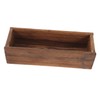 CIYODO Rustic Flower Pot 30cm x 9.5cm Natural Wooden Planter