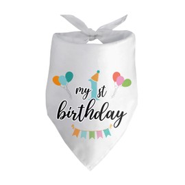 My 1st Birthday Dog Birthday Bandana Dogs First Birthday Boy Girl Birthday Boy Girl Dog Bandana Dogs 1st Birthday Boy Girl Puppy Bandana Dog Scarf Bibs for Small Medium Cat Dogs