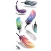 EROSPA® Tattoo Sheet / Sticker Temporary - 3D Feathers /
