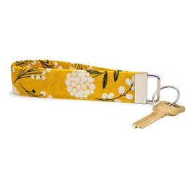 LNKRE JEWELRY Women Boho Floral Wristlet Keychain, Hand Wrist Lanyard Key Chain Holder Work for Key Wallets