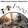HOMMDECO Mixed Trekking Pole Foot Cover Set 10 PCS Rubber