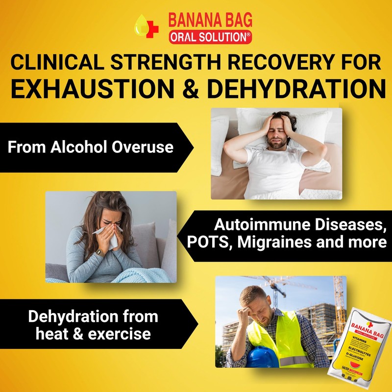 Banana Bag Oral Solution Packets – Natural Lemon Lime 5pk
