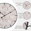 EMAX HOME 24 Inch Large Farmhouse Wall Clock, Rustic Antique