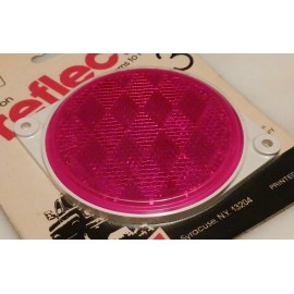 Yankee Lighting Universal 3" Bolt-on Reflector w/ 2 Mounting Holes - RED - USA