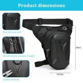 BEELUKY Motorcycle Leg Bag for Men Women Thigh Bag Waterproof Leg Bag Leg Bag Men's Motorcycle Bag Leg for Hiking Camping Fishing Motorcycling Cycling Climbing