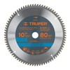 Truper ST-1080A, Disco sierra p/aluminio 10", 80 dientes, centro 5/8"