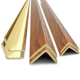 6Pcs 48" Wall Corner Protector,Pre-Cut Wall Corner Protector Guard Protection,Wood Grain Corner Trim for Door,Window Frames,Wooden Wall Edges(6Pcs-Walnut)