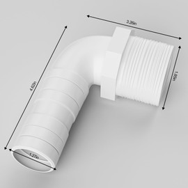 SPX1105Z3 Pool Hose Adapter Elbow Fitting Replacement for Hayward Suction Outlets and Filters，1.5" 90 Degree Smooth Combination Elbow Replacement（2-pack)