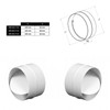 Ø 100 mm / 4 in Anti Backdraft Non-Return Pipe