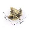 JfwuHap 10Pcs Bronze Maple Leaf knobs Farmhouse Style Decorative Mini