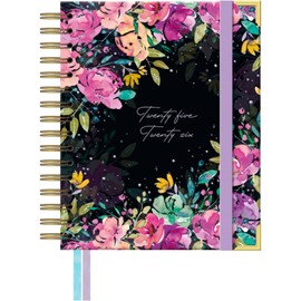 Takenote Academic Diary 2025 2026 - A5 Size (16.5x20.5 cm), Week to View, Academic Format September to August, Double Wire-O Binding, Bilingual: Spanish & English - Sophie