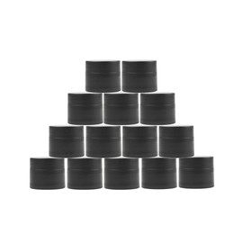 Recipiente a prueba de fugas de boca ancha redonda de 20 ml con tapa para cosméticos recargables repetidamente, para exfoliantes labiales,...         
