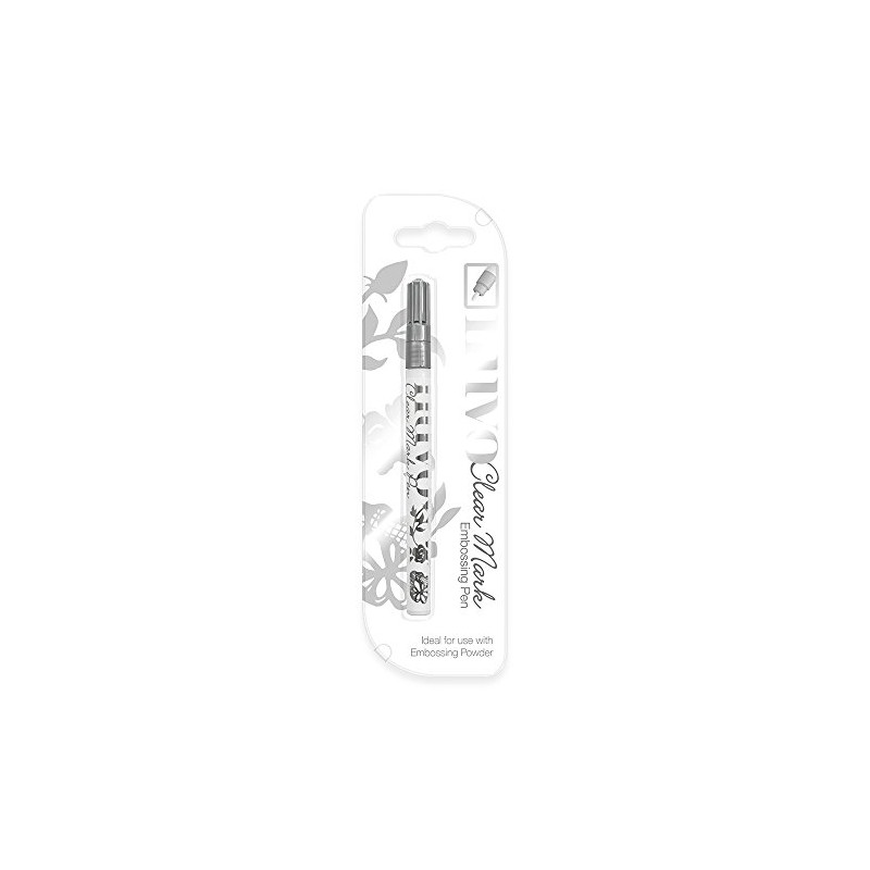 Tonic Studios Nuvo Clear Embossing Marker Pen, White, 20 x