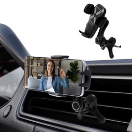 HENGBIRD Handyhalterung Auto Lüftung Mit Clip,Handy Halterung Auto Mit 360 Grad Drehung & Y-Basis,Universelle Auto Handyhalterung Für Lüftungsgitter, Anti-Rutsch & Extra Stabil Für Alle Smartphones