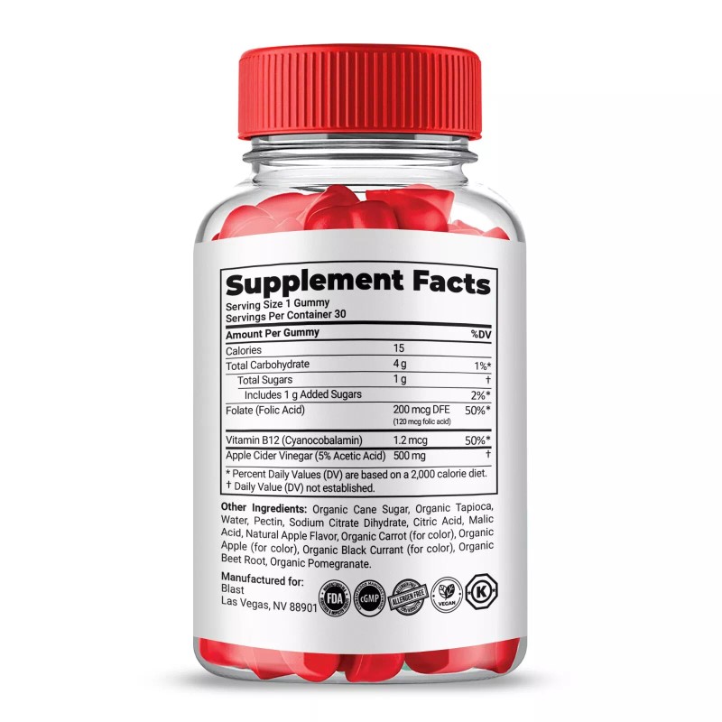 Blast Keto ACV Gummies, Max Strength Formula, BlastKeto + ACV