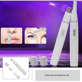 Recortadora Eléctrica para Uso Fácil y Seguro para Cejas y Vello Nasal, Portátil Diseño Compacto y Cuerpo de Abs