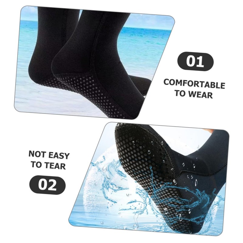 Kisangel Breathable Swim Socks Beach Volleyball Socks Diving Scuba Warm