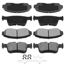 AUTOMUTO 8PCS Front & Rear Ceramic Disc Brake Pads Set D1521 D2102 For Acura TLX 2021-2023